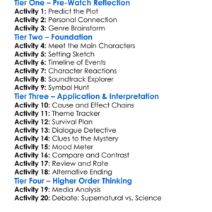 Haunting On Fraternity Row 2018 Worksheet Activity Booklet