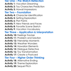 Hawaiian Vacation 2011 Worksheet Activity Booklet
