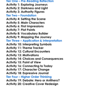 Heart Of Darkness Joseph Conrad Worksheet Activity Booklet