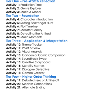 Heavy Metal 1981 Worksheet Activity Booklet