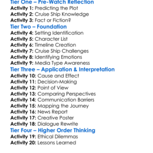 Hell Of A Cruise 2022 Worksheet Activity Booklet