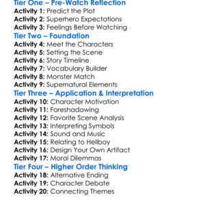 Hellboy The Seeds Of Creation 2004 Worksheet Activity Booklet