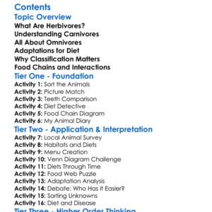 Herbivores Carnivores And Omnivores Worksheet Activity Booklet