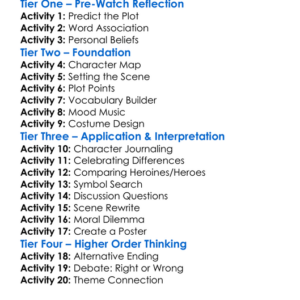 Heretic 2024 Worksheet Activity Booklet