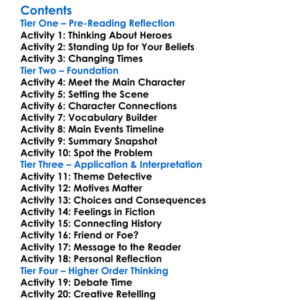 Hereward The Wake Charles Kingsley Worksheet Activity Booklet