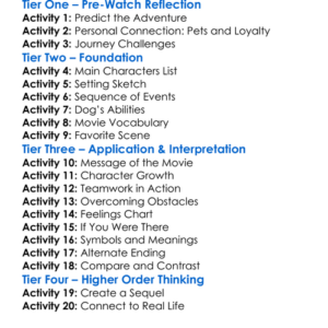 Hero Dog The Journey Home 2021 Worksheet Activity Booklet