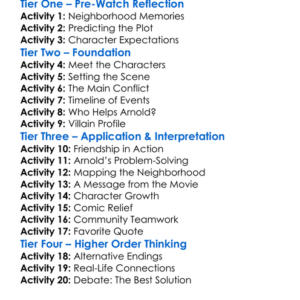 Hey Arnold The Movie 2002 Worksheet Activity Booklet