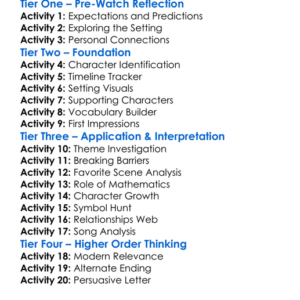 Hidden Figures Worksheet Activity Booklet