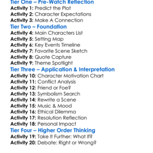 Hit Man 2024 Worksheet Activity Booklet
