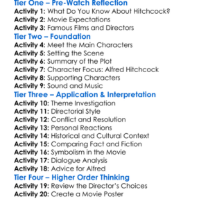 Hitchcock 2012 Worksheet Activity Booklet