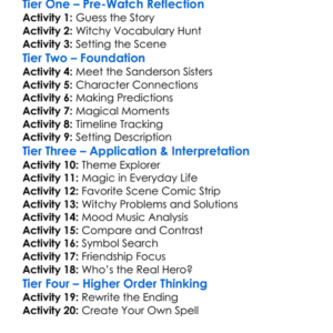 Hocus Pocus 2 Worksheet Activity Booklet