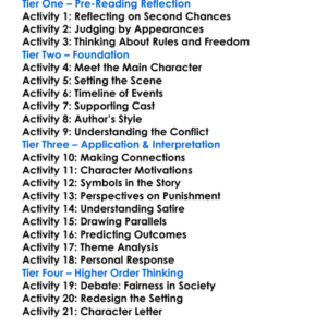 Hocus Pocus Kurt Vonnegut Worksheet Activity Booklet