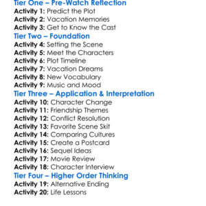 Holiday In The Sun 2001 Worksheet Activity Booklet