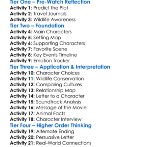 Holiday In The Wild 2019 Worksheet Activity Booklet