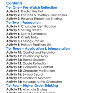 Holiday Touchdown A Chiefs Love Story 2024 Worksheet Activity Booklet