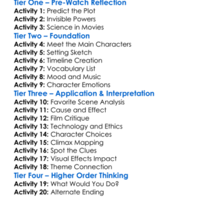 Hollow Man Ii 2006 Worksheet Activity Booklet