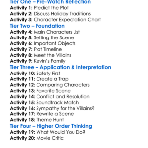Home Alone 4 2002 Worksheet Activity Booklet