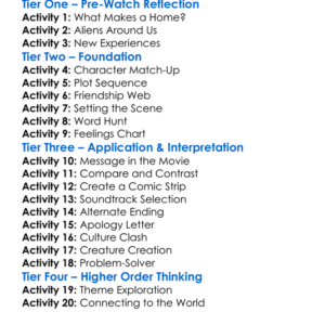 Home Worksheet Activity Booklet