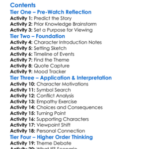 Homeless To Harvard The Liz Murray Story 2003 Worksheet Activity Booklet