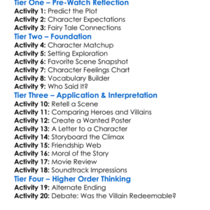 Hoodwinked Too Hood Vs Evil 2011 Worksheet Activity Booklet