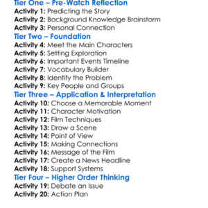 Hooligan Sparrow 2016 Worksheet Activity Booklet