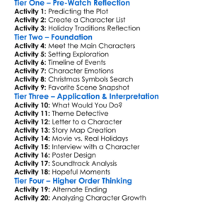 Hope At Christmas 2018 Worksheet Activity Booklet