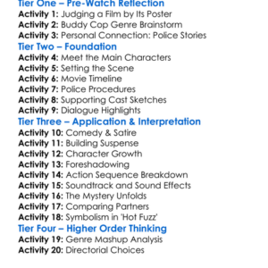 Hot Fuzz 2007 Worksheet Activity Booklet