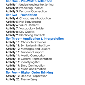 Hotel Rwanda Worksheet Activity Booklet