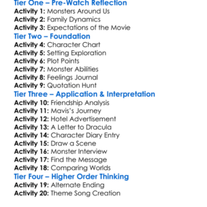 Hotel Translyvania Worksheet Activity Booklet