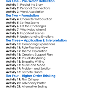 How To Dance In Ohio 2015 Worksheet Activity Booklet