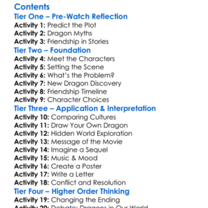 How To Train You Dragon The Hidden World Worksheet Activity Booklet