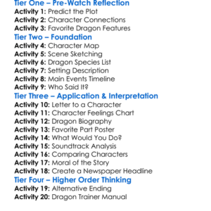 How To Train Your Dragon 2 Worksheet Activity Booklet