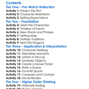 How To Train Your Dragon Homecoming 2019 Worksheet Activity Booklet