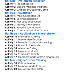 Husband For Hire 2008 Worksheet Activity Booklet