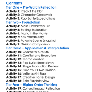 Hypnosis Mic Division Rap Battle Worksheet Activity Booklet