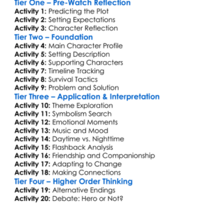 I Am Legend 2007 Worksheet Activity Booklet