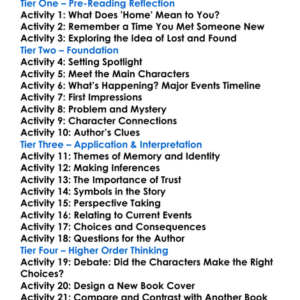 I Found You Lisa Jewell Worksheet Activity Booklet