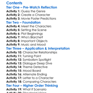 I Thought His Name Was Blarche 2021 Worksheet Activity Booklet