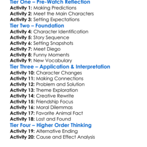Ice Age 1 Worksheet Activity Booklet