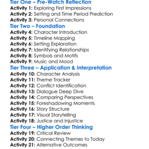 If Beale Street Could Talk 2018 Worksheet Activity Booklet