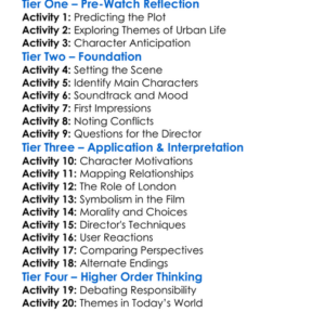 Ill Manors 2012 Worksheet Activity Booklet