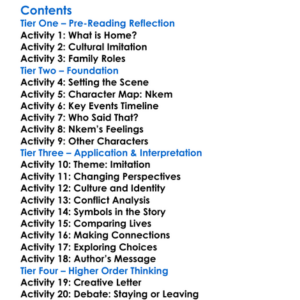 Imitation Chimamanda Ngozi Adichie Worksheet Activity Booklet