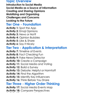 Impact Of Social Media On Politics Worksheet Activity Booklet
