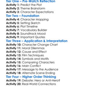 In Hell 2003 Worksheet Activity Booklet