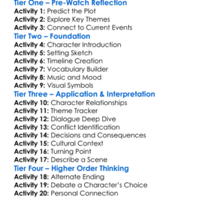 In Our Blood 2025 Worksheet Activity Booklet