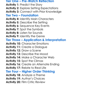 In The Dark Dark Woods 2017 Worksheet Activity Booklet