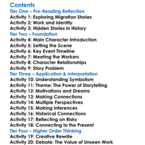 In The Skin Of A Lion Michael Ondaatje Worksheet Activity Booklet