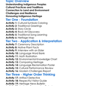 Indigenous Cultures And Heritage Worksheet Activity Booklet