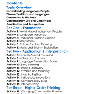 Indigenous Peoples And Their Cultures Worksheet Activity Booklet