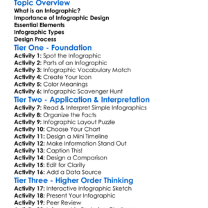 Infographic Design Worksheet Activity Booklet